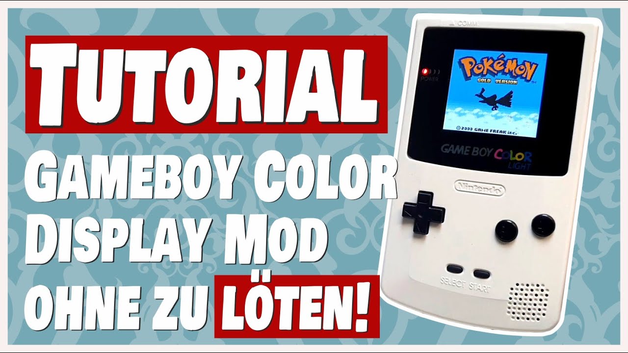 Gameboy Color Backlight Mod ohne zu löten - So geht's!