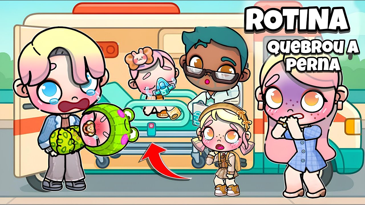 ROTINA A BEB&Ecirc; QUEBROU A PERNA 🏥🤧 | AVATAR WORLD ROTINAS E HIST&Oacute;RIAS PAZU