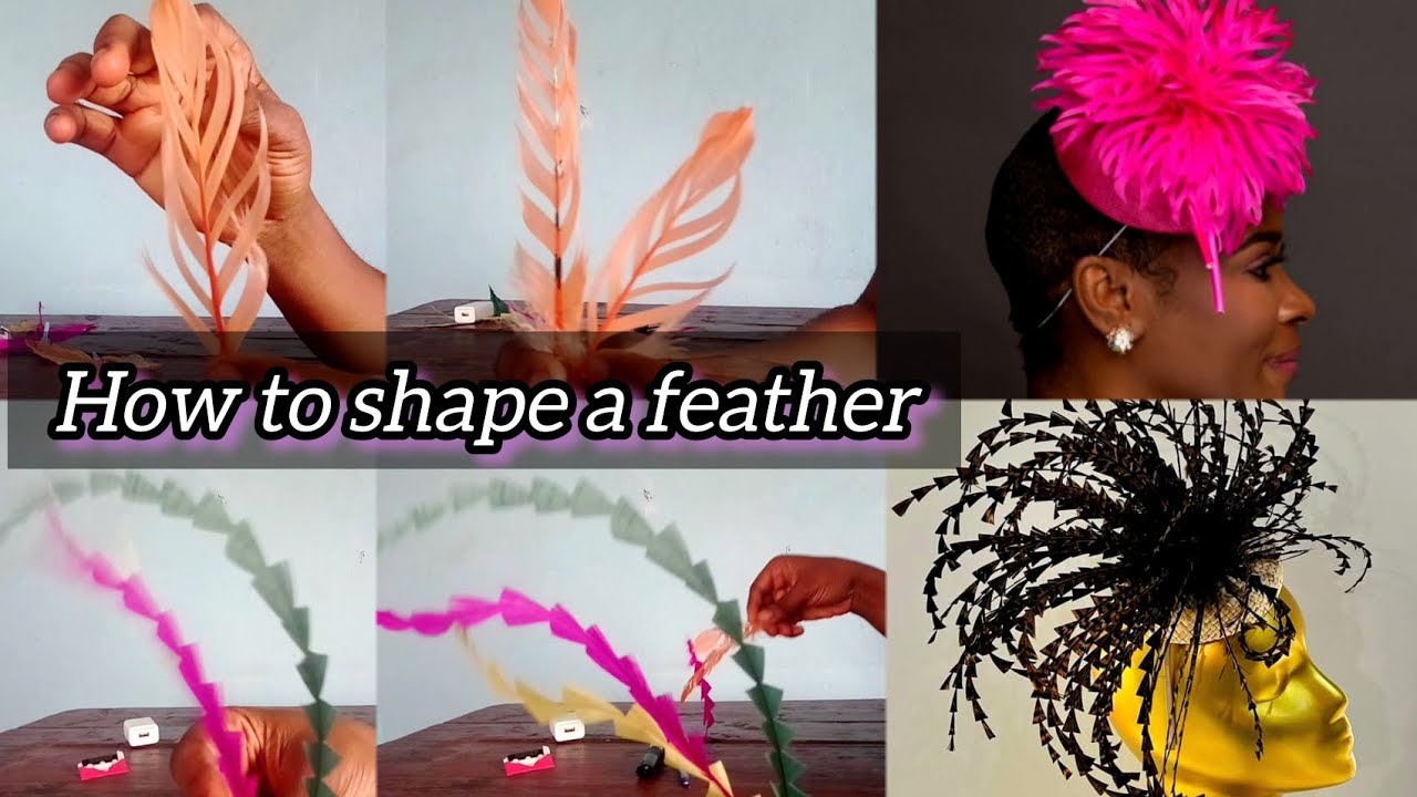 Detailed Tutorial on How To Cut & Shape your Feathers For  Hat / Feather Fascinator