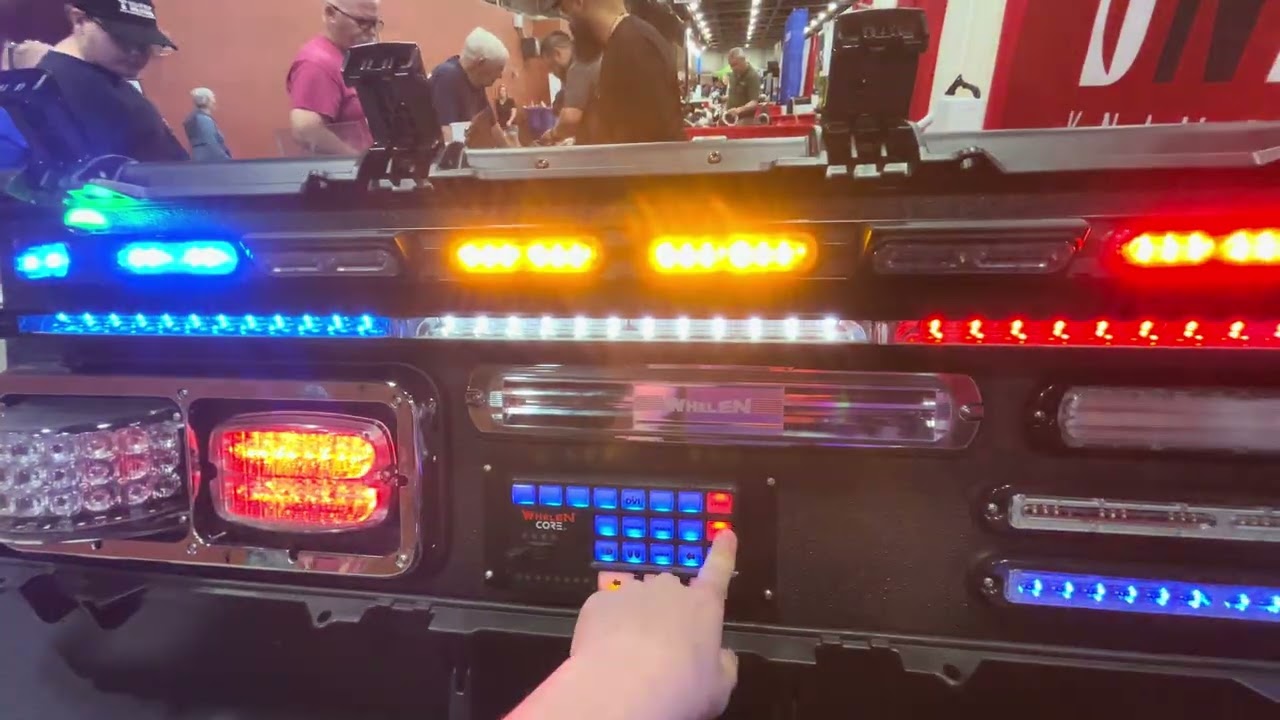 Messing Around With The Whelen Light Demo At The Fire Expo 2025