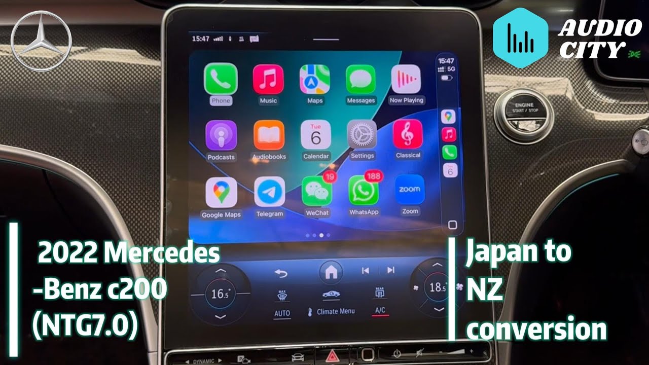 2022 Mercedes-Benz C200 NTG 7.0 – Fully Converted from Japan to NZ