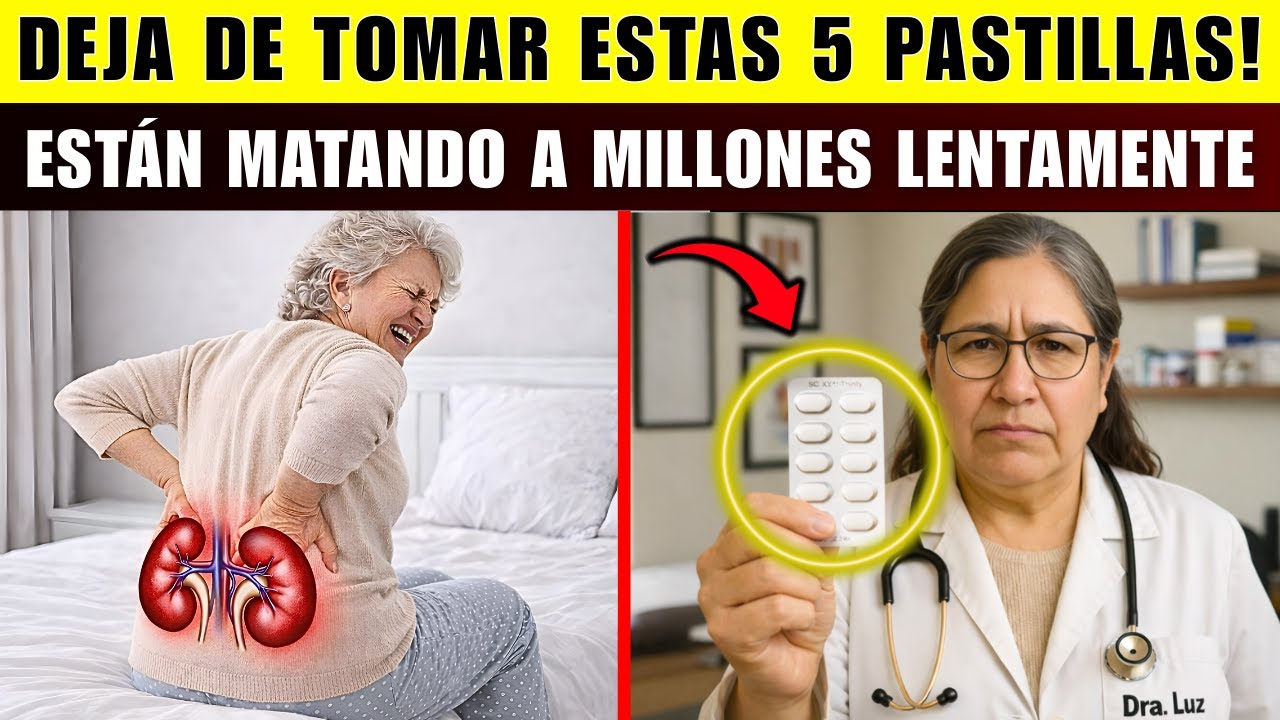 Nefrólogo Advierte: Estas 5 Pastillas Están Destruyendo Los Riñones Lentamente