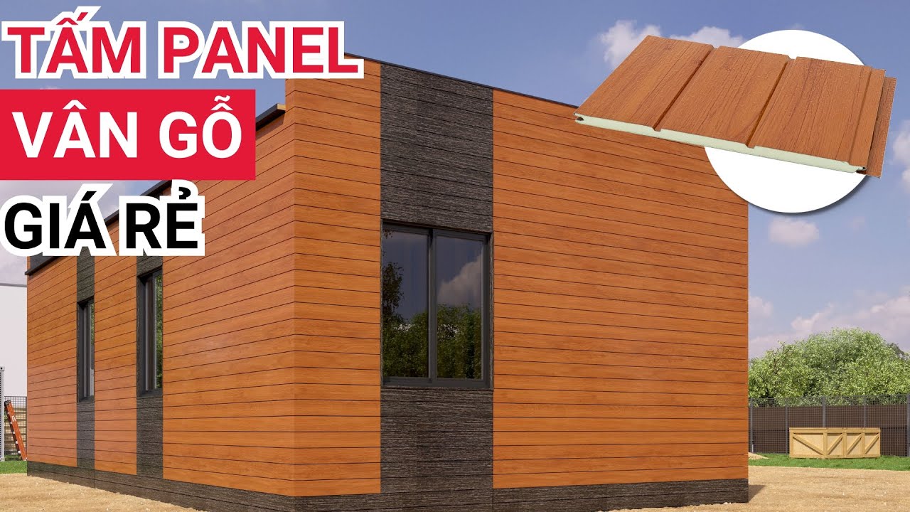 Tấm panel vân gỗ cánh gián HOT - Báo giá tấm panel giả gỗ nhà lắp ghép | Tấm panel tôn xốp