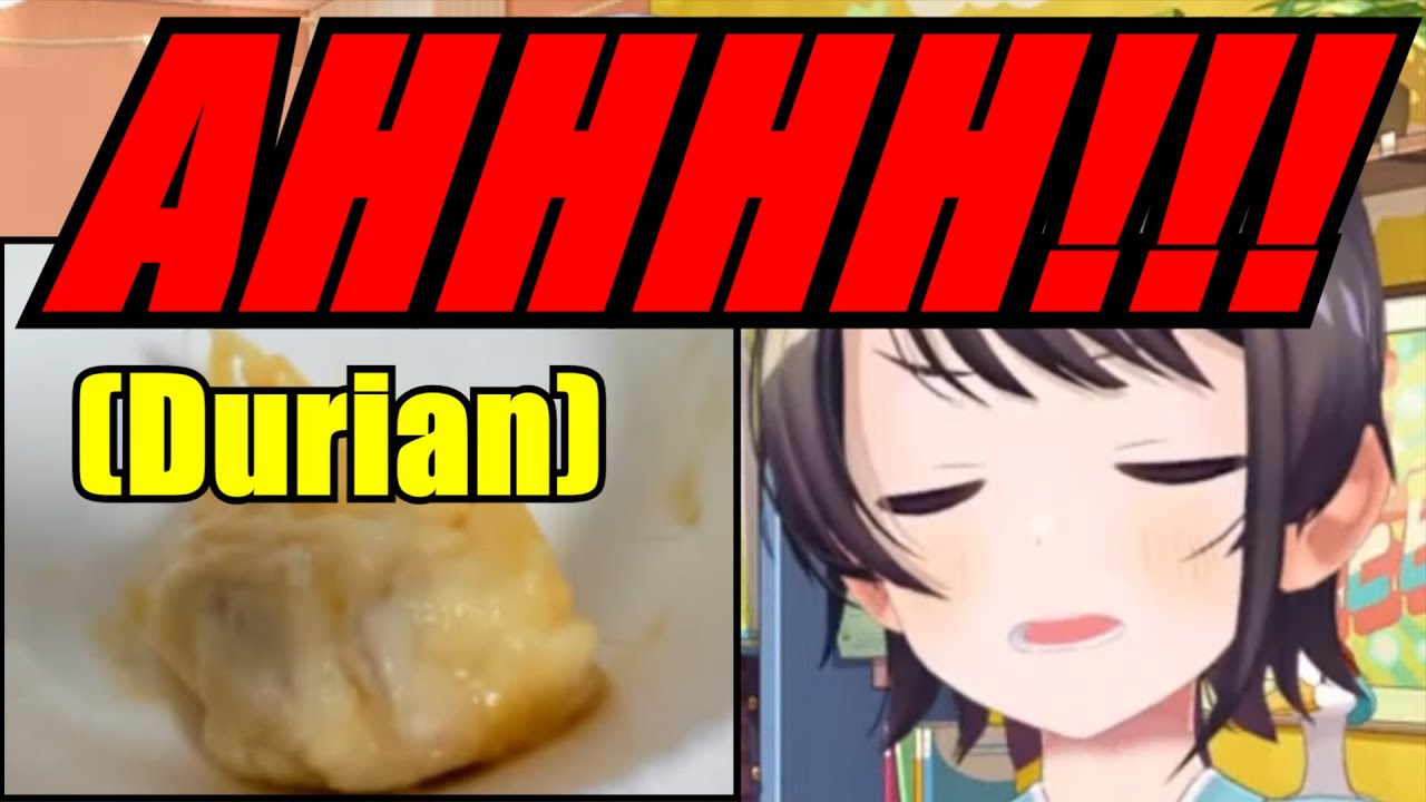 Subaru Screams While Eating Durian For The First Time【Hololive】