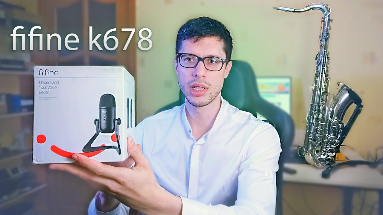 FIFINE K678 usb микрофон с aliexpress
