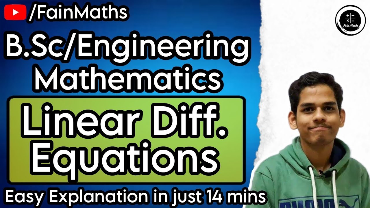 Linear Differential Equations OneShot | English/Hindi |#lde #lineardifferentialequation #12thboards