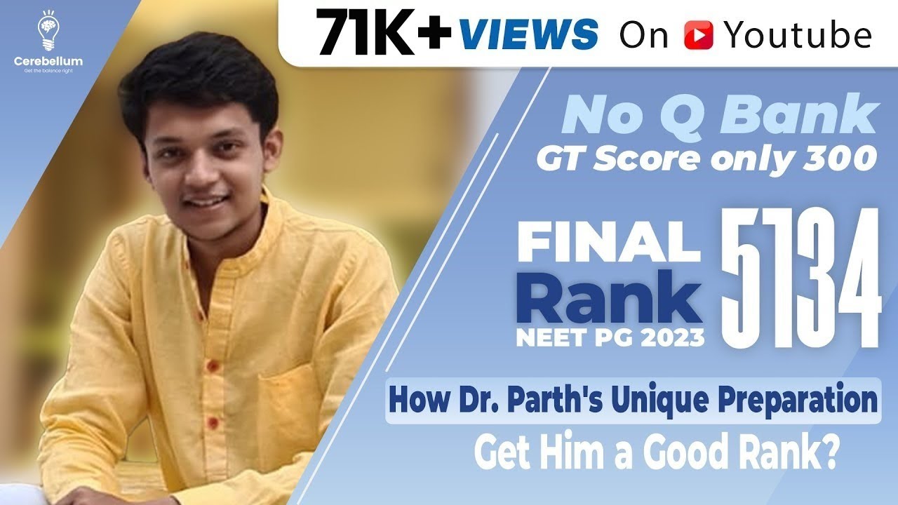 100% Honest Interview with Dr. Parth Jain NEET PG Rank 5134 & Dr. Praveen Tripathi