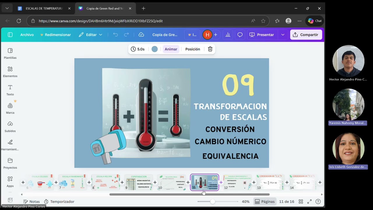 Reunión 3 de Conversión de Unidades de Temperatura