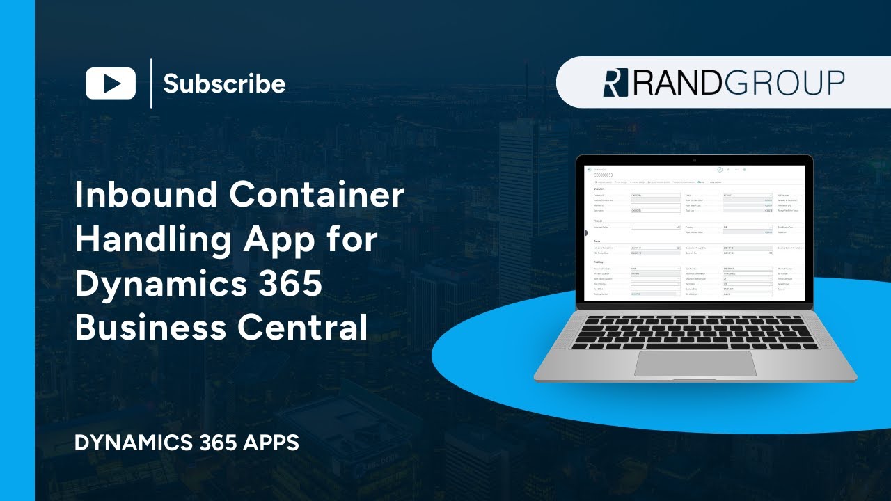 Inbound Container Handling App for Dynamics 365 Business Central