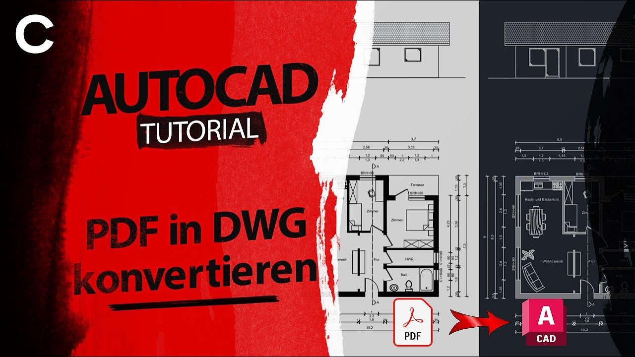 PDF in AutoCAD importieren - PDF in DWG konvertieren - AutoCAD Tutorial Deutsch