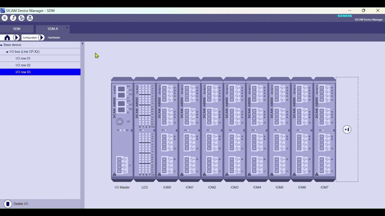 SICAM Device Manager - How to configure SICAM A8000 hardware ?