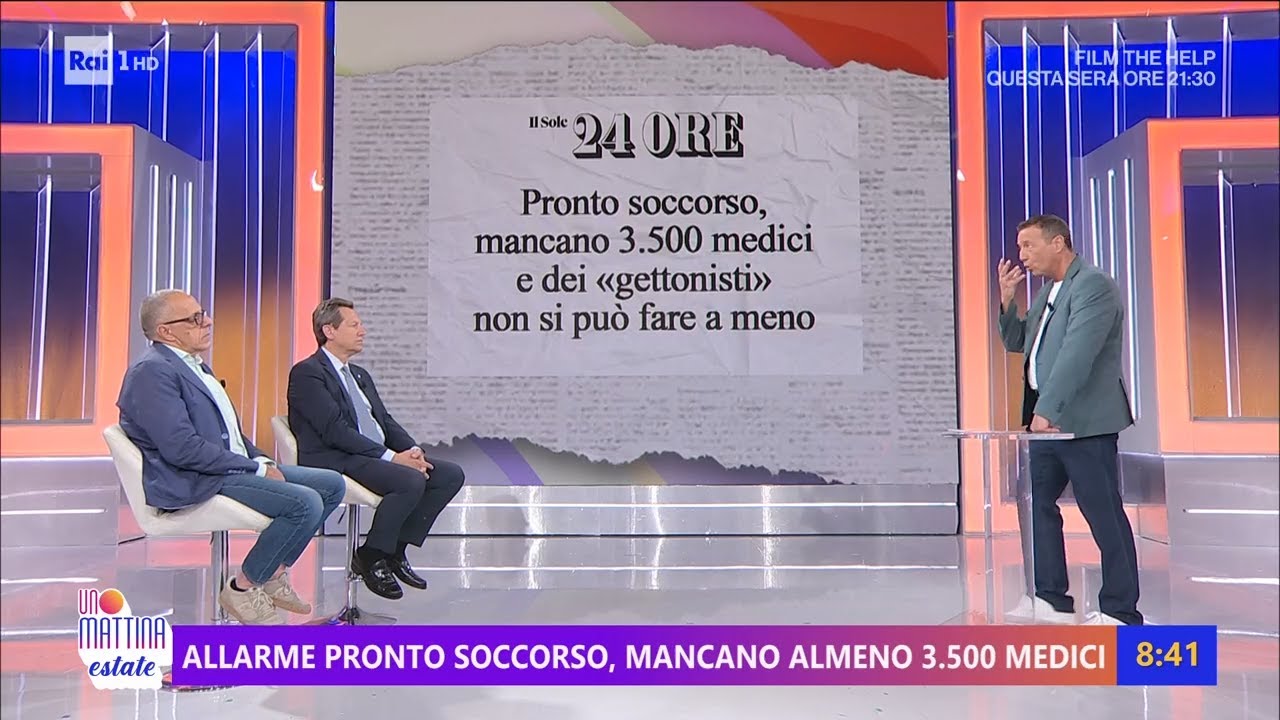 Pronto Soccorso senza medici, servono assunzioni - Unomattina estate 08/08/2025
