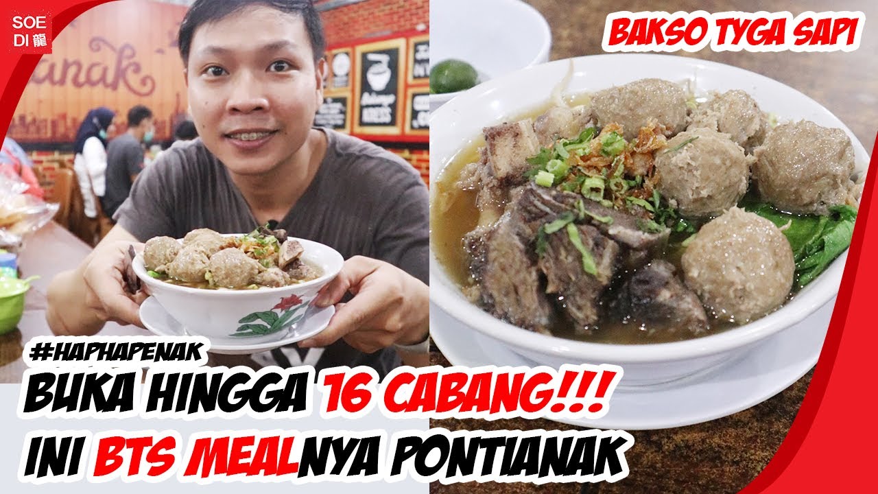 Buka HINGGA 16 CABANG‼️ Ini BTS mealnya Pontianak - Bakso Tyga Sapi