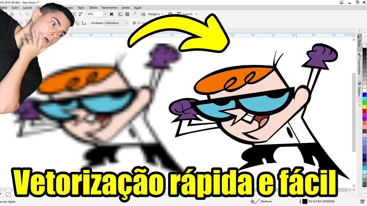 Como vetorizar imagem r&aacute;pido e f&aacute;cil no CorelDRAW
