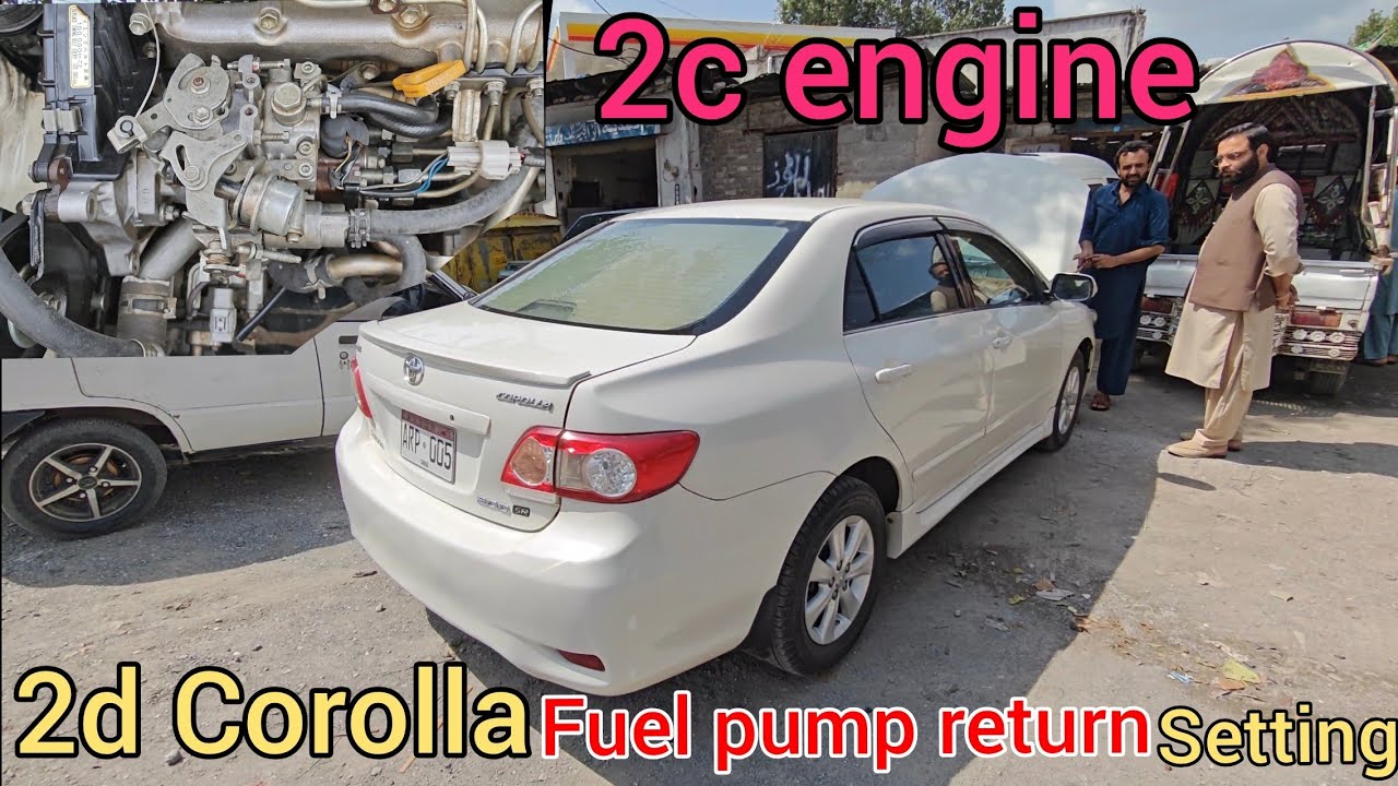 Toyota 2c engine sounds setting - 2c engine return setting ( Toyota Corolla )