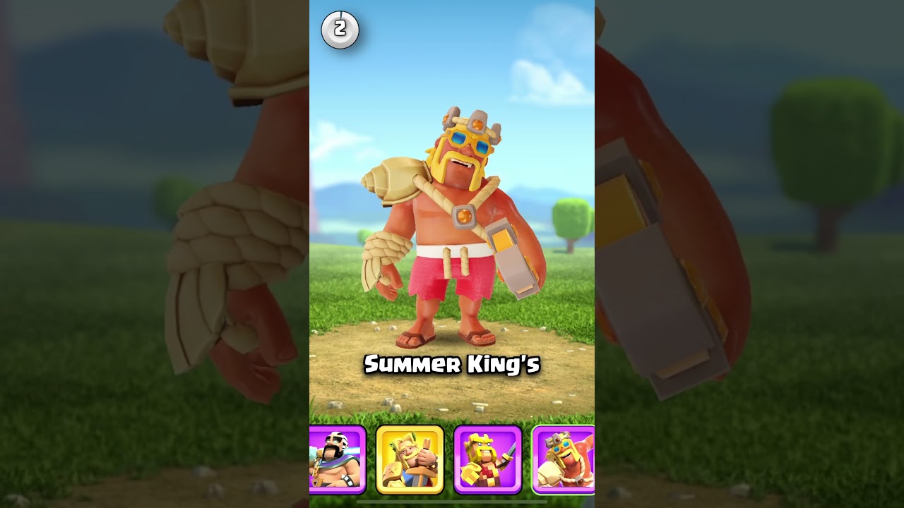 My favorite Barbarian King skin animations (Clash of Clans)