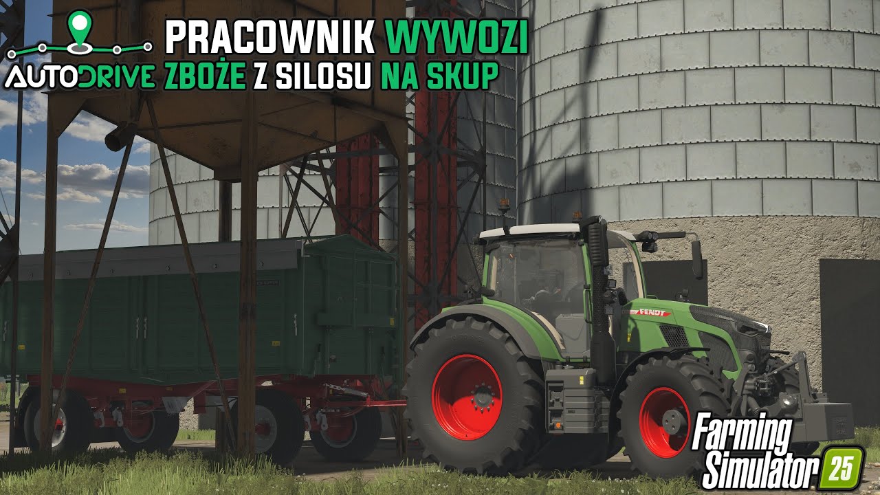PORADNIK FS 25 AUTODRIVE #2 || Jak ustawić pracownika żeby sprzedawał zboże na skup? 🤔 Jankus