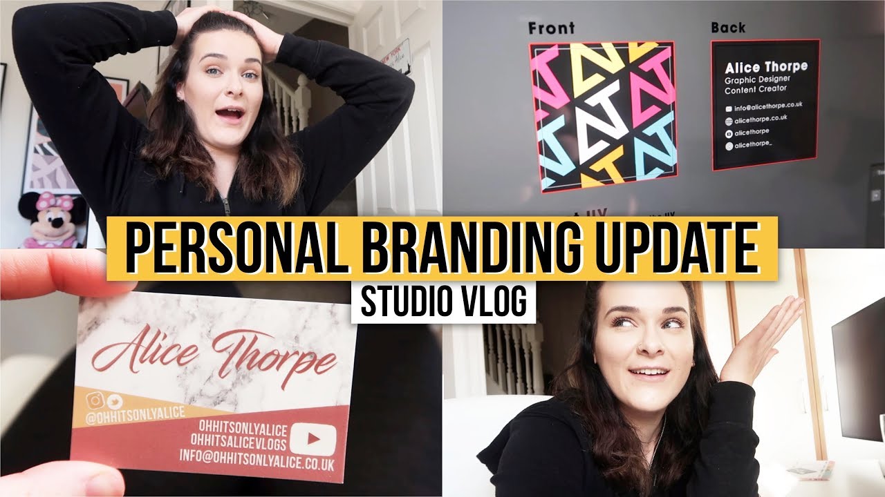 PERSONAL BRANDING OVERHAUL: Website, Logo, Business Cards | Studio Vlog