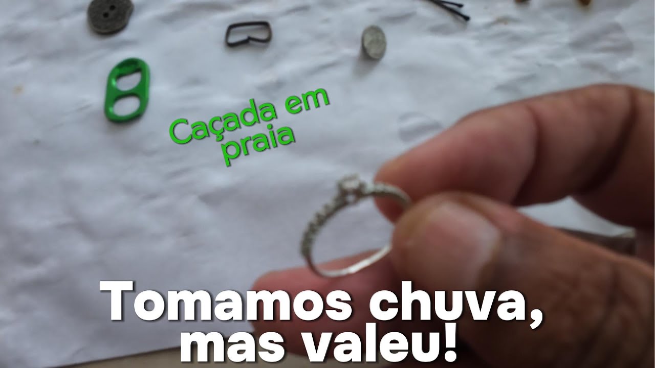 Com muita chuva, fomos procura GOLD na praia. #detectorismo #praias