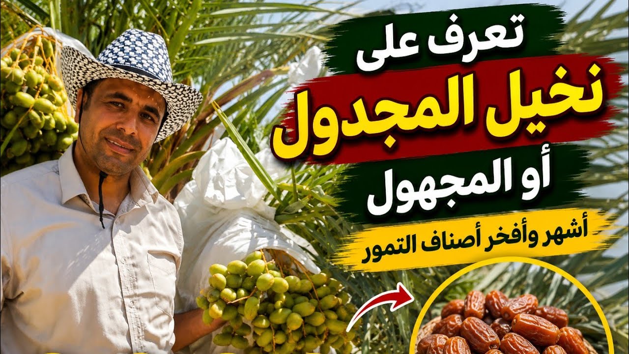 تعرف علي نخيل صنف المجدول او المجهول !!!!؟؟؟؟ 🌴!؟