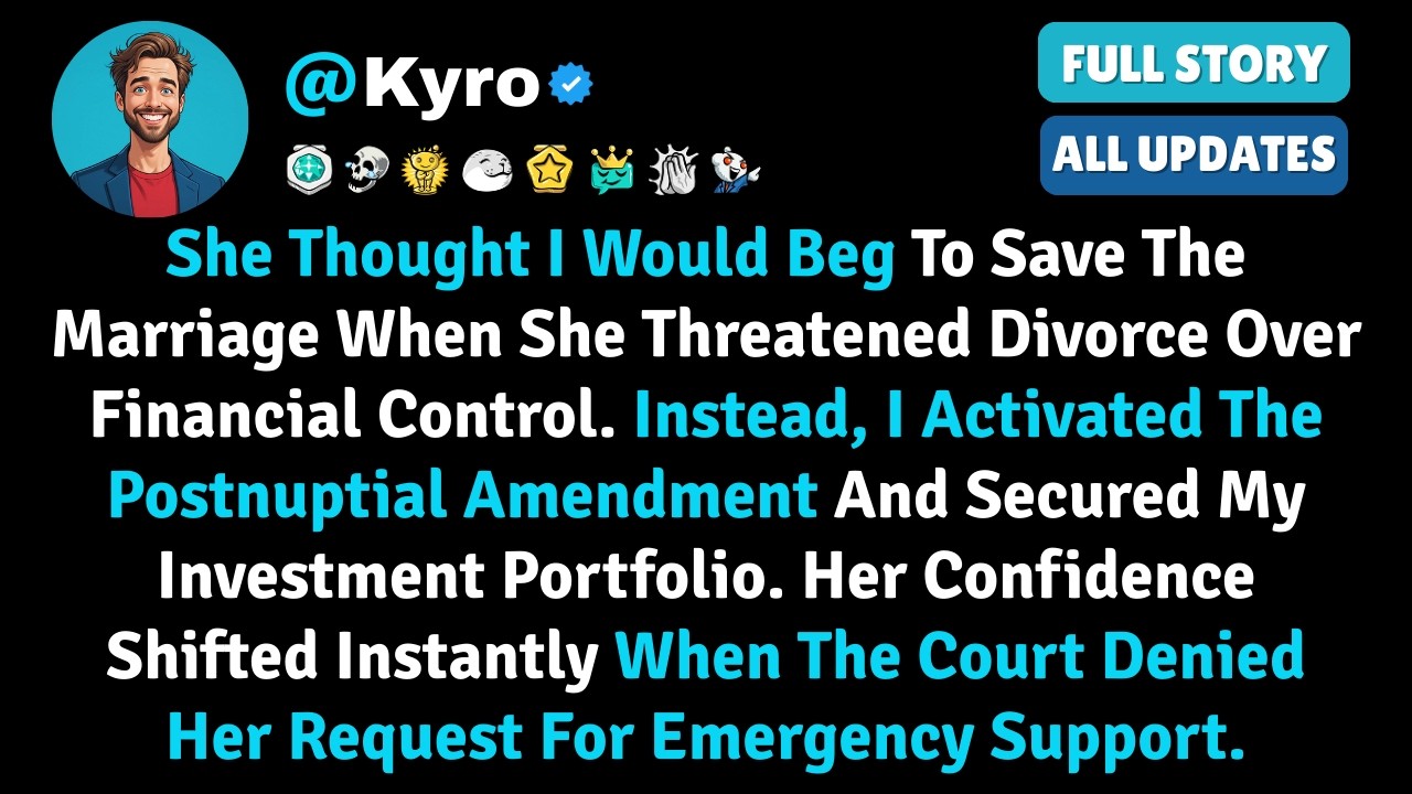 She Thought I Would Beg To Save The Marriage When She Threatened Divorce Over Financial Control. Ins