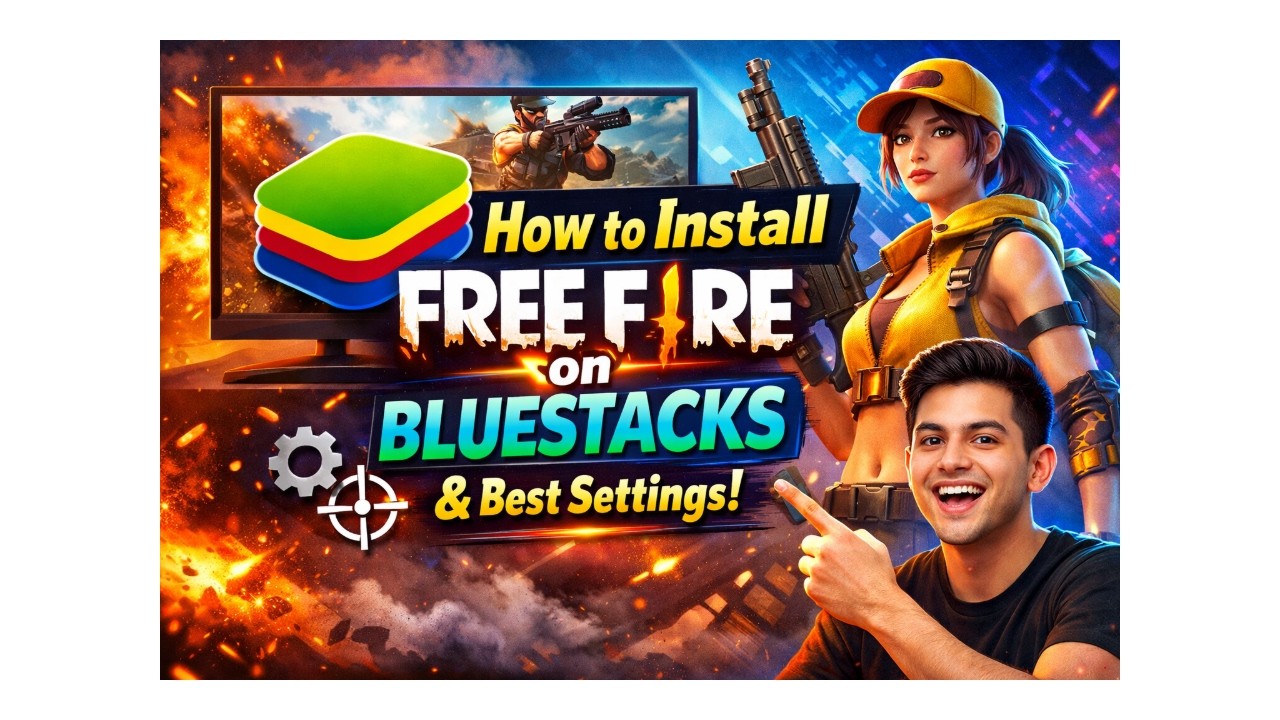 HOW TO INSTALL FREE FIRE ON BLUESTACKS | BEST SETTINGS|