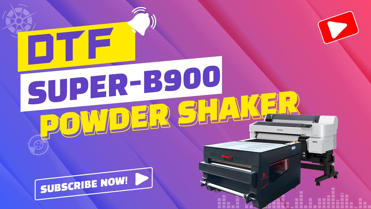90cm Wide-Format DTF Powder Shaker | Super-B900 for High-Volume Garment Printing