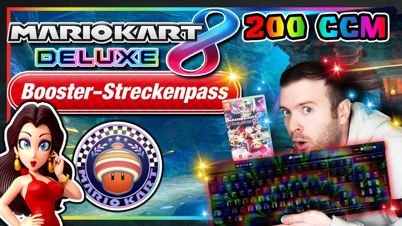 MARIO KART 8 DELUXE BOOSTER-STRECKENPASS 🏁 Eichel-Cup 200ccm mit Tastatur & Pauline