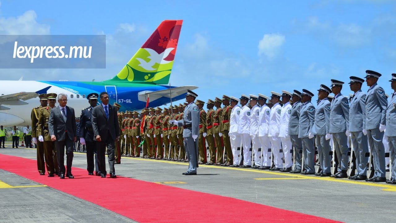 Danny Faure, le président des Seychelles, en visite officielle à Maurice