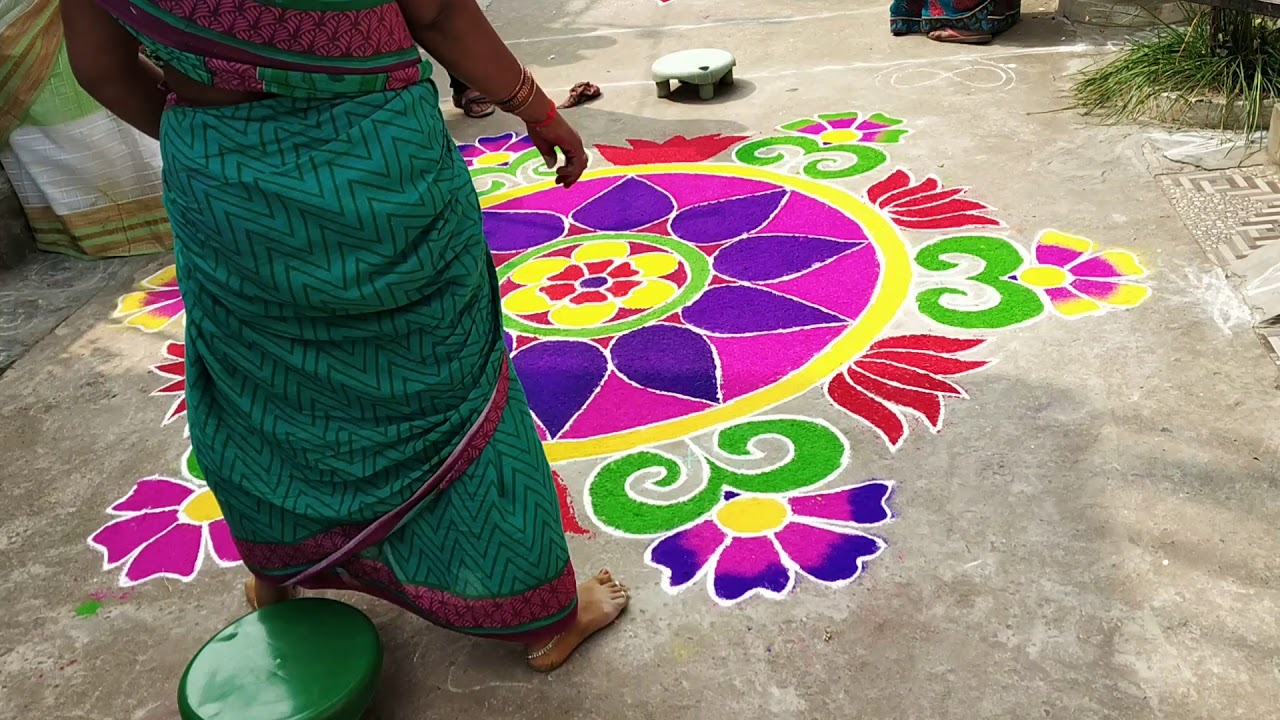 MUGGULA POTEELU #rangoli #pongal #newyear2026 #global 