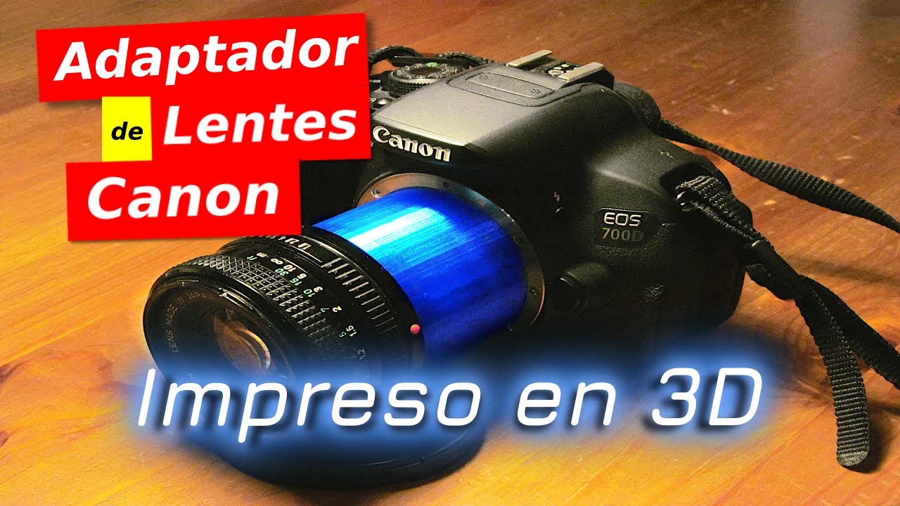Adaptador FD a EF Canon impreso en 3D | Resultados increíbles