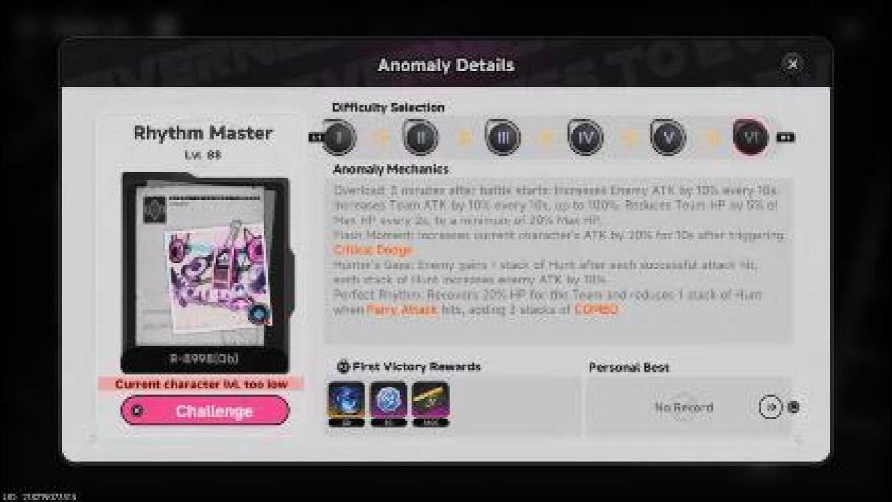 NTE: Neverness to Everness -  High-Risk Commision Difficulty 6: Lvl.88 Beat King VS My Lvl.70 Team