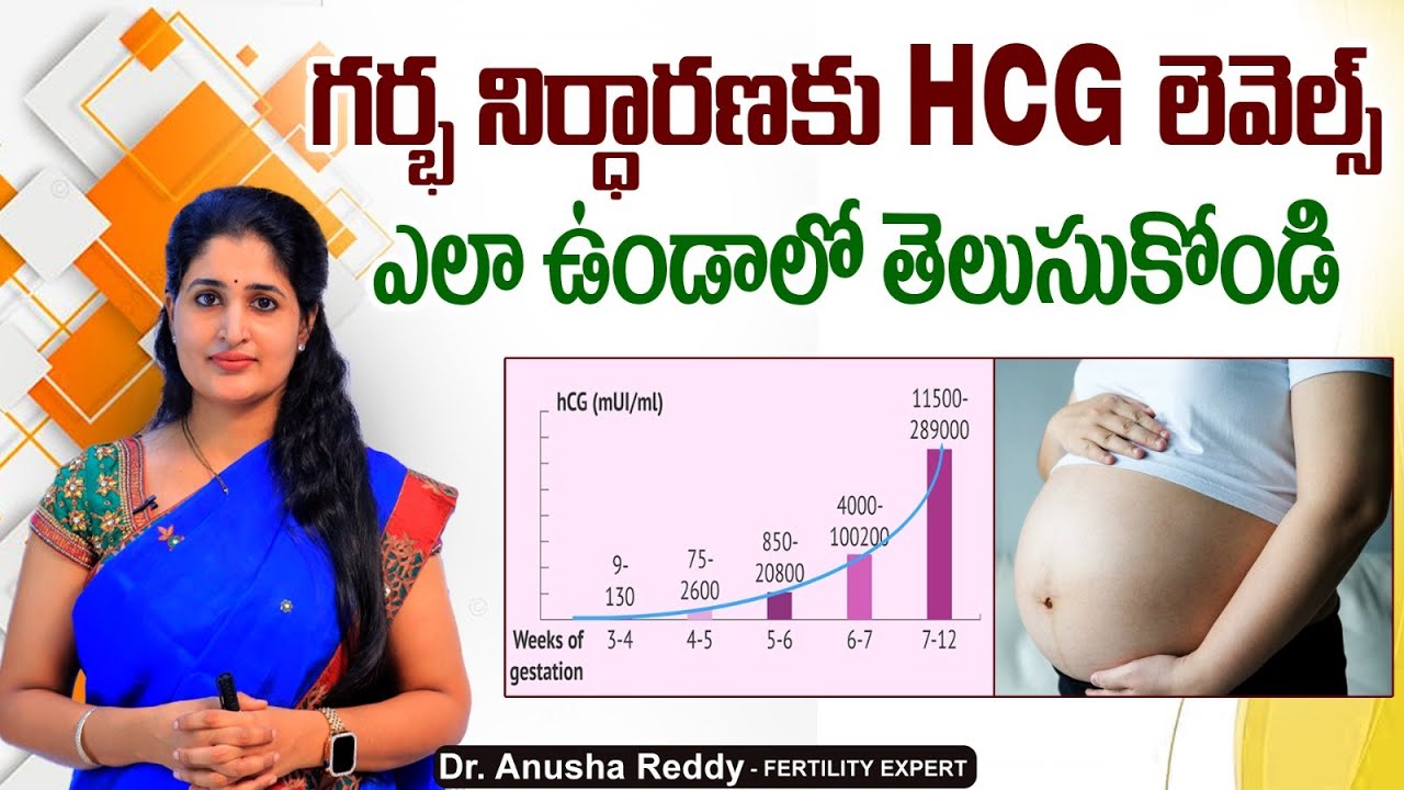 HCG లెవెల్ ఎంత ఉండాలి? || Serum Beta HCG Value In Pregnancy || Low HCG Levels || Dr Anusha Ferty9