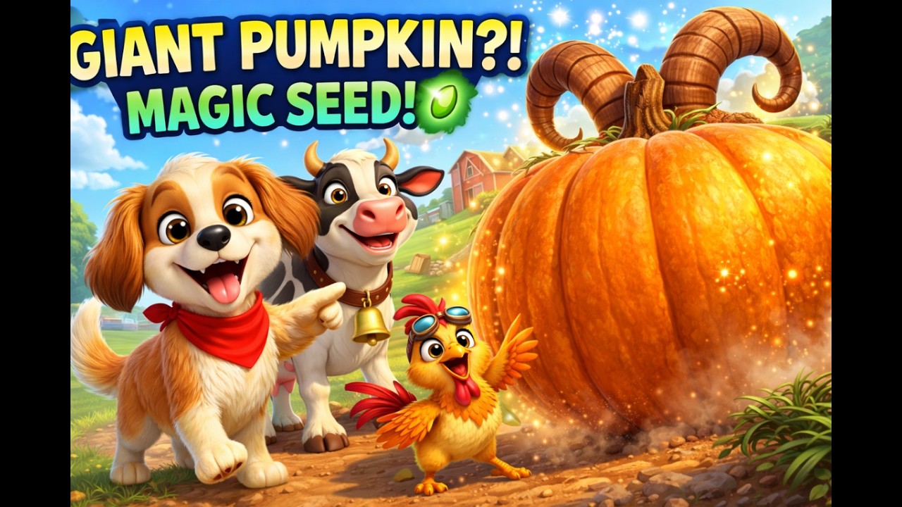 🐶 Toby Plants a MAGIC Seed… A GIANT Pumpkin Appears! 🎃
