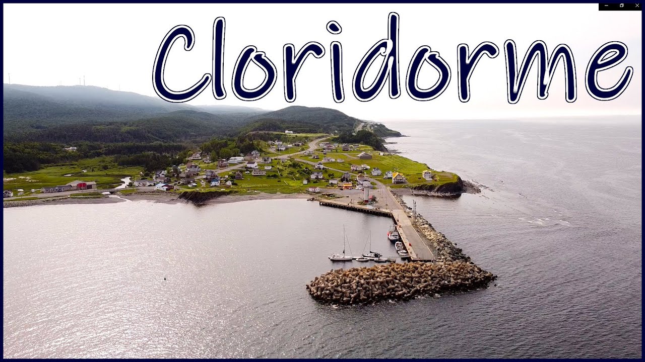 Le port de Cloridorme vu du ciel