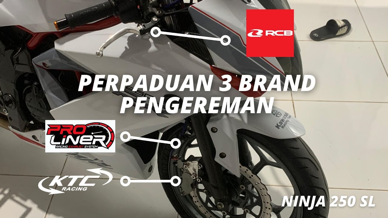 REVIEW PERPADUAN 3 BRAND: KTC , PROLINER ,DAN RCB #ninja250sl #ninjamono
