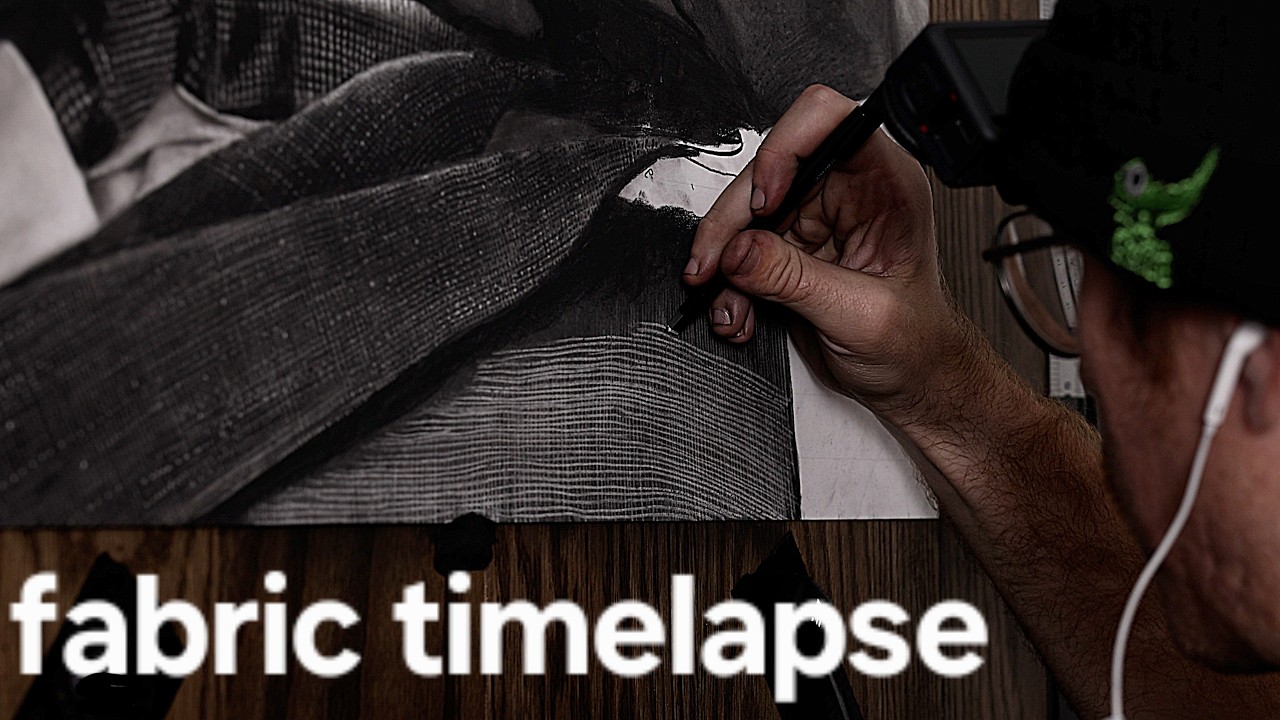 drawing a suit in charcoal