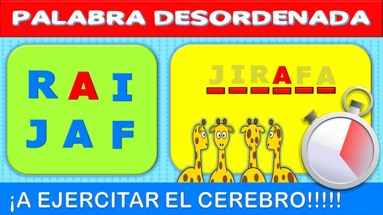 ARMA LA PALABRA❤ ARMA LA PALABRA ORDENANDO LAS LETRAS💜Juegos de estimulación cognitiva