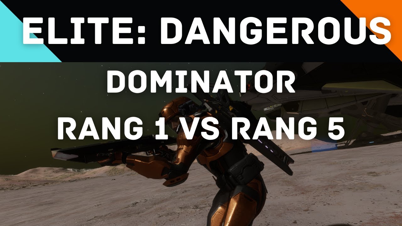 Elite: Dangerous - Comparaison de la combinaison Dominator : rang 1 VS rang 5