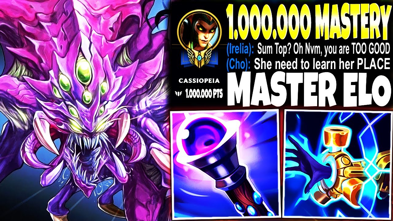 A Master Elo 1.000.000 Mastery Cassiopeia TOP met my Cho'GOD MONSTER 🔥 LoL Top ChoGath s13 Gameplay