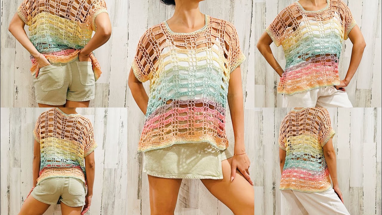 🌟|| TUTORIAL || BLUSA CALADA A CROCHET - LACE CROCHET TOP