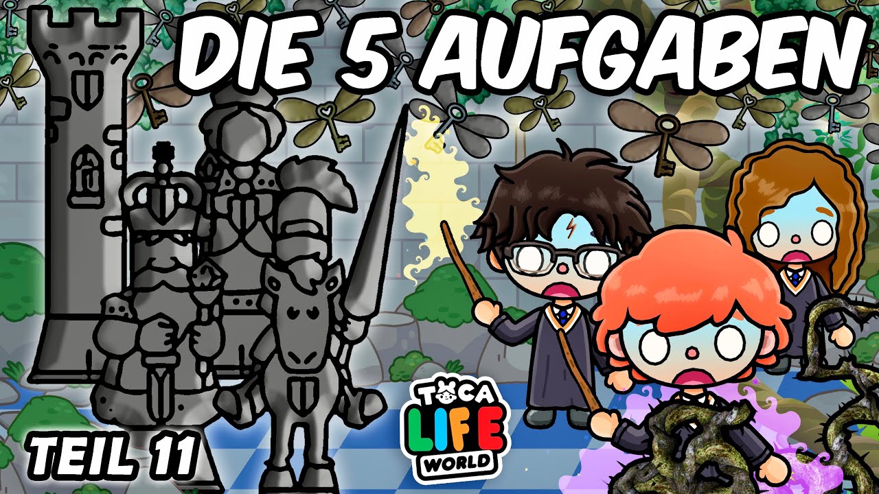 🚫 HARRY UND DIE 5 GEFÄHRLICHEN RÄTSEL ⚡️ TEIL 11 🔮 HARRY POTTER 1 ⚡️ DEUTSCHE TOCA BOCA STORY