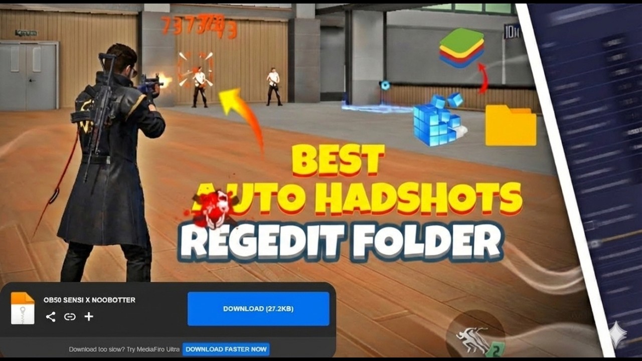 BEST HEADSHOT REGEDIT GIVES 100% HEADSHOT RATE.