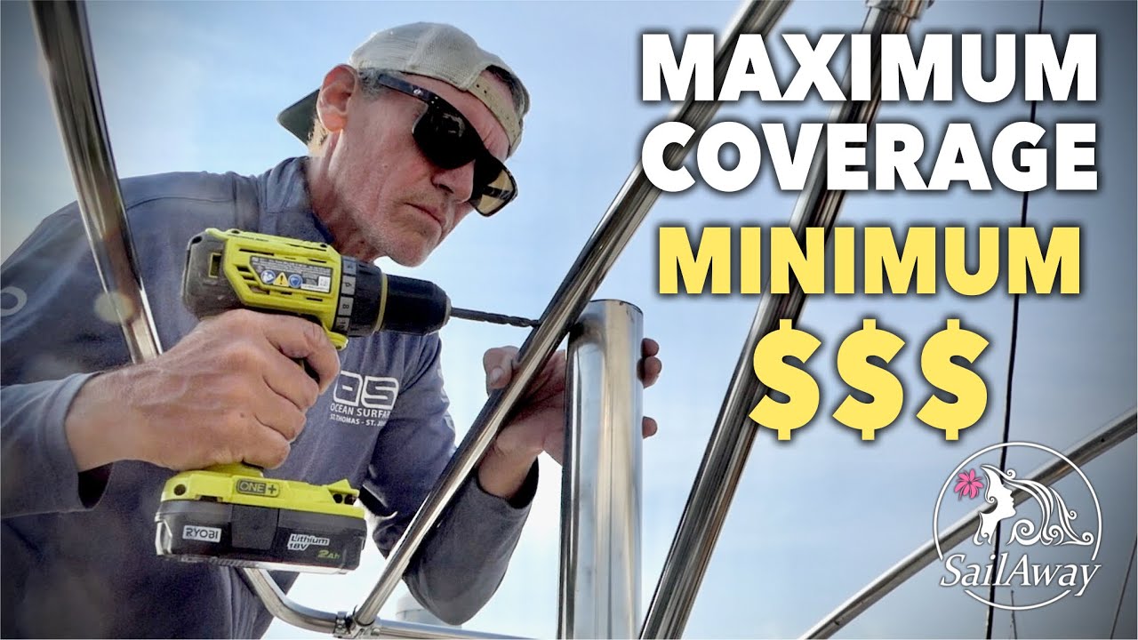 DIY CATAMARAN AWNING for UNDER $2000 - Classic Cat Reno | SailAway 226