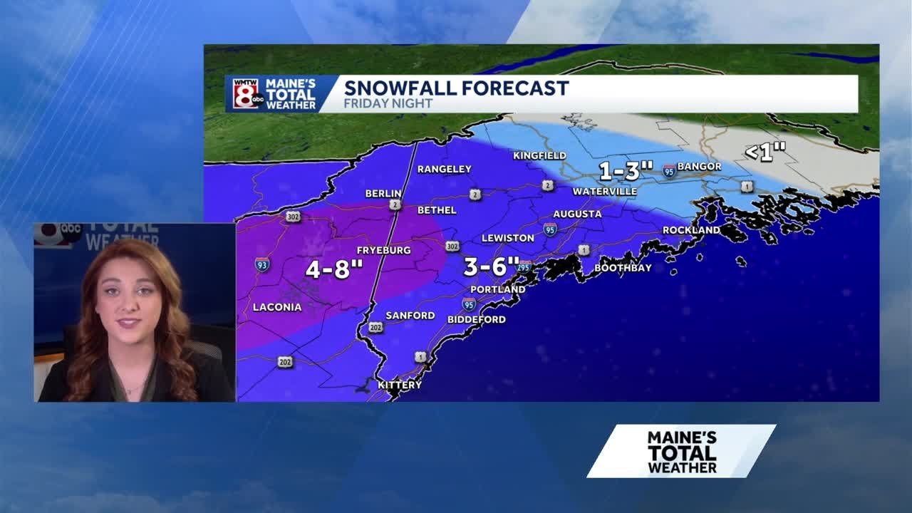 Dry evening with heavy snow arriving Friday afternoon
