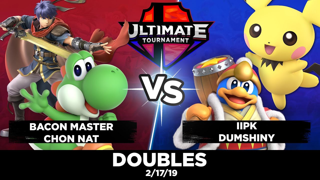 Bacon Master + Chon Nat vs. iiPK + Dumshiny - Doubles - February Smash Ultimate Tournament