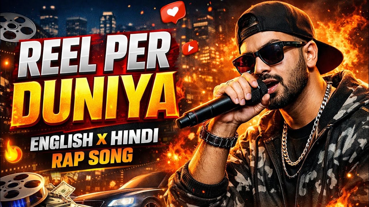 Reel Pe Duniya, Reel Pe Fame | Hindi English Rap Song 2026 | Viral Reels Anthem 🤞#rapsong #hindirap 