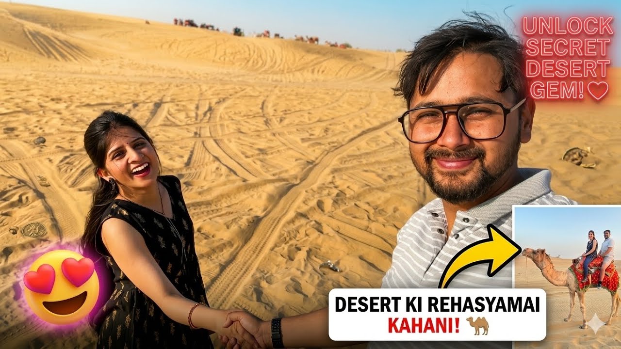 रेगिस्तान में Sunset देखा 🌅 | Camel Ride + Desert Safari | Jaisalmer Day 2