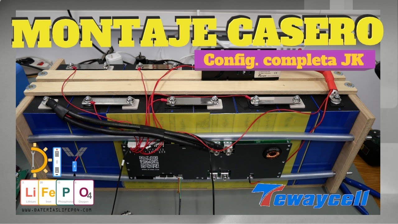 Instalación y configuración completa BMS JK (modelo nuevo PB) y comunicación CAN/RS485 🔋DIY LiFePO4🔋