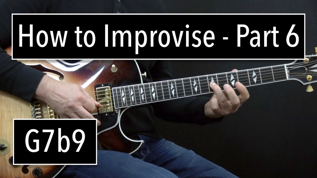 How to Improvise - Basics Part 6 - G7b9 - Jazz Guitar Lesson by Achim Kohl